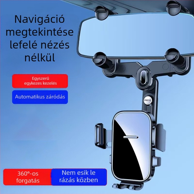 Hátsó tükrökhöz tartó – clip-on szerelés, universális, navigációhoz, 3C tanúsítvány (tanúsítvány 2023010901591525)