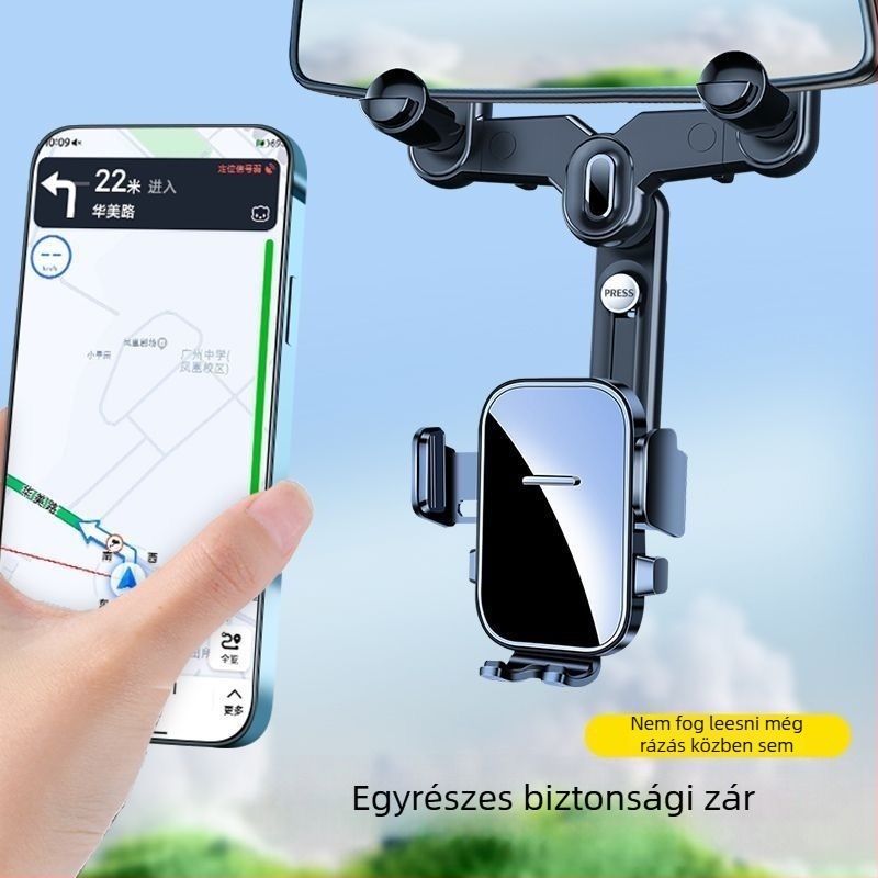 Hátsó tükrökhöz tartó – clip-on szerelés, universális, navigációhoz, 3C tanúsítvány (tanúsítvány 2023010901591525)