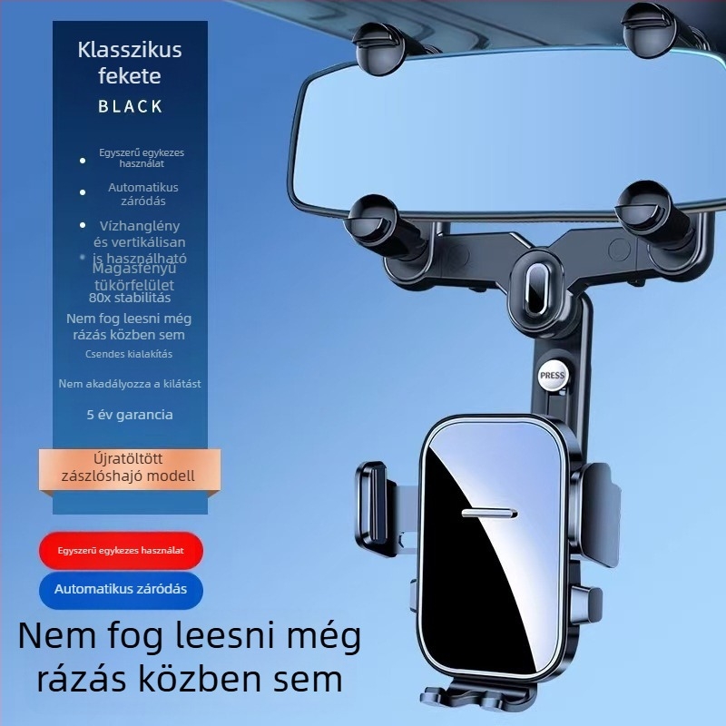 Hátsó tükrökhöz tartó – clip-on szerelés, universális, navigációhoz, 3C tanúsítvány (tanúsítvány 2023010901591525)