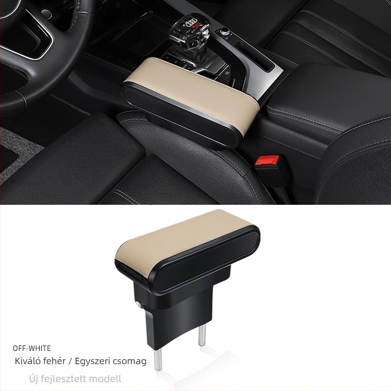 Műanyag autó kartámasz tároló párna, modell 009, kompatibilis a /99-es modellekkel, univerzálisan állítható fedél