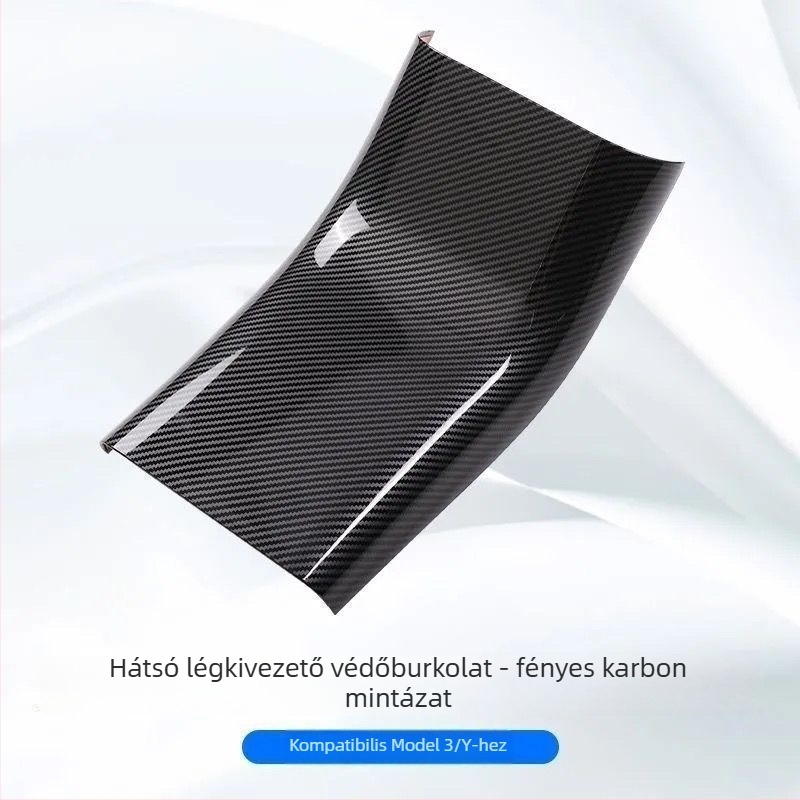 Tesla Model 3/Y kartámaszfedél — Hátsó szellőző védelme, Plast interiőr kiegészítő