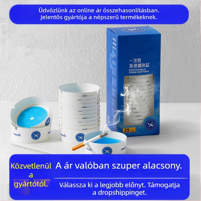 Eldobható műanyag hamutál, Jynb, egyszerű stílus, engedélyezett magánmárka