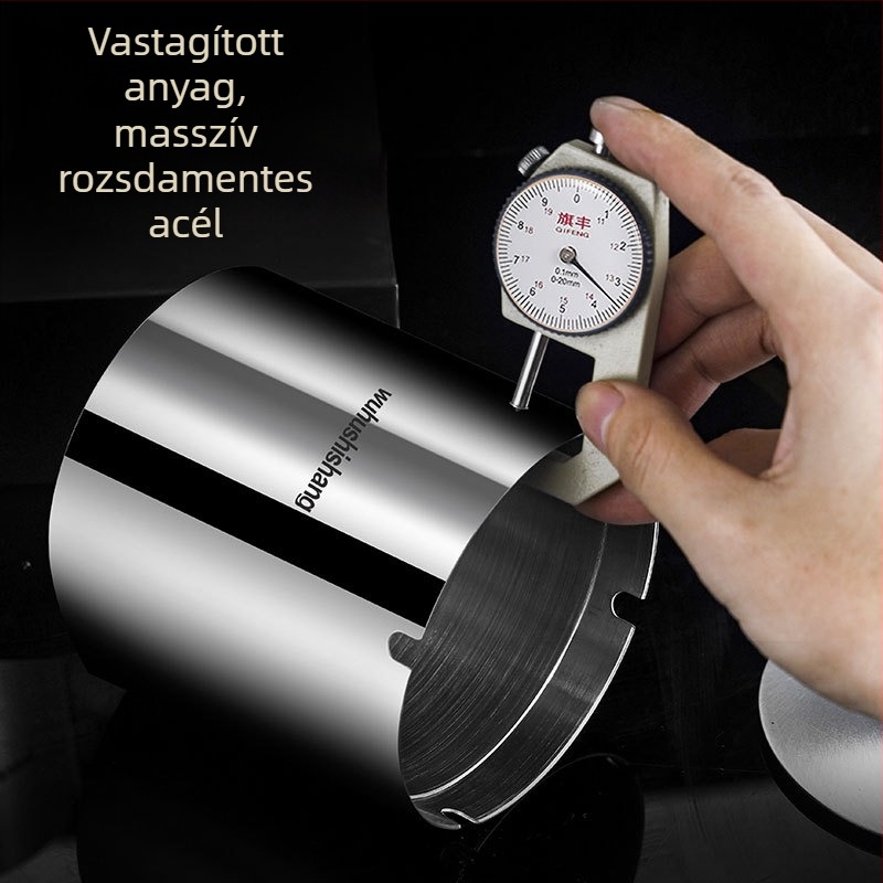Rozsdamentes acél hamutartó zárt szélvédett fedéllel, vastagodott test, kreatív dizájn, otthonra és autóba, testre szabható