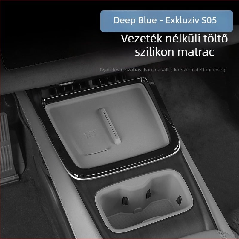 Szilikonból készült csúszásmentes pad vezeték nélküli töltőhöz belső átalakításhoz, nem testreszabható, Márka: Egyéb