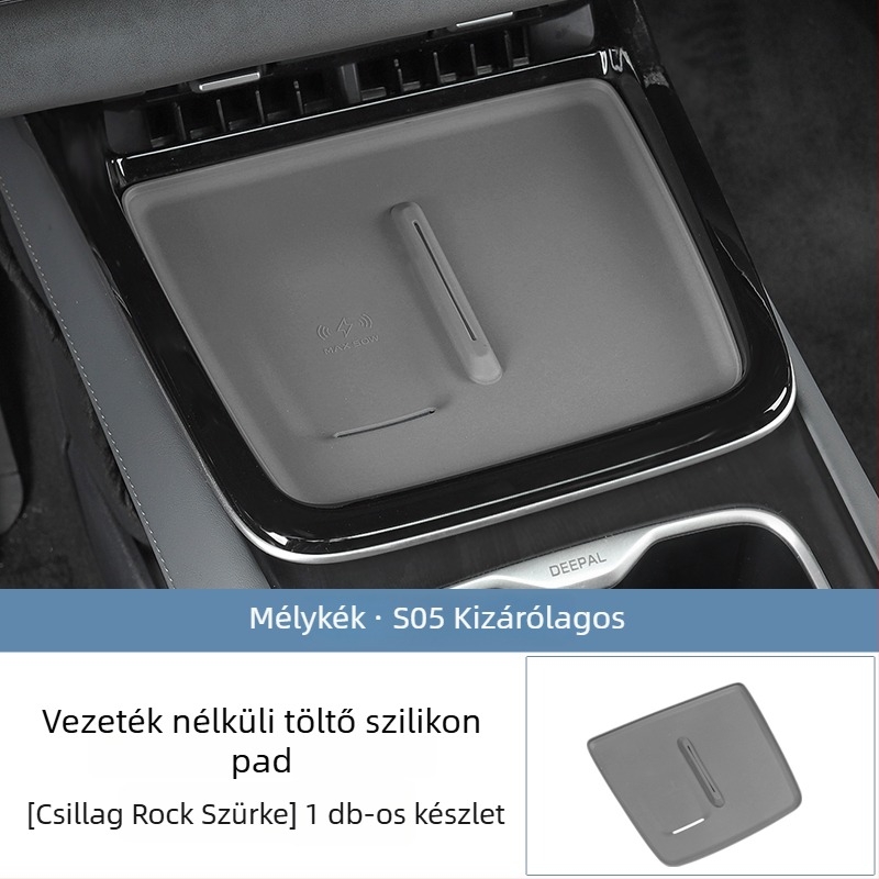 Szilikonból készült csúszásmentes pad vezeték nélküli töltőhöz belső átalakításhoz, nem testreszabható, Márka: Egyéb