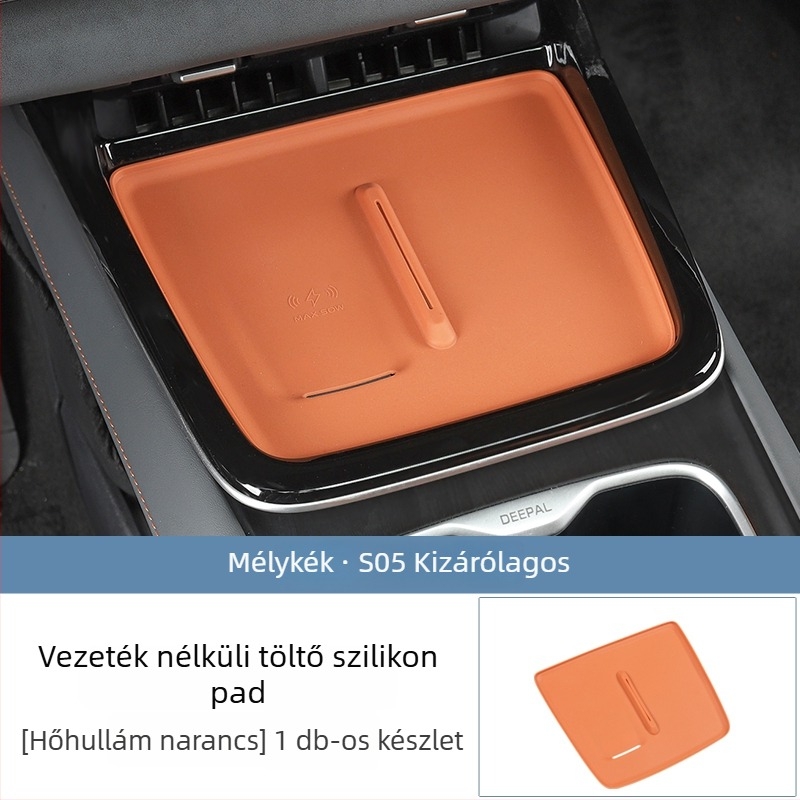 Szilikonból készült csúszásmentes pad vezeték nélküli töltőhöz belső átalakításhoz, nem testreszabható, Márka: Egyéb