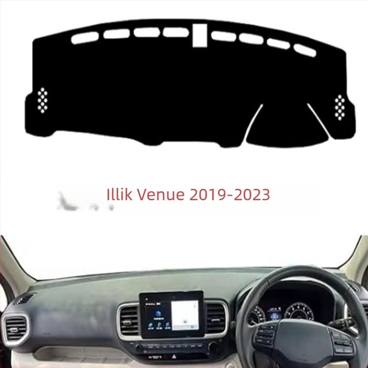 Műszerfal árnyékoló párna Hyundai Venue (2019–2023), poliészter, csúszásmentes flanel-velúr, minden évszakra