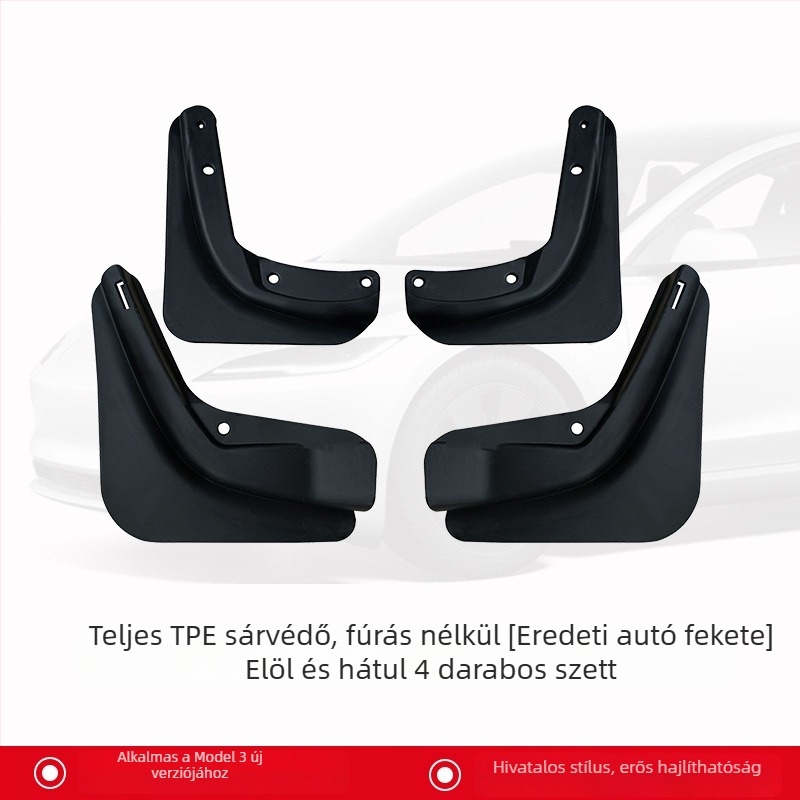 Tesla Model Y első OEM sárvédő – Új verzió, TPE anyag