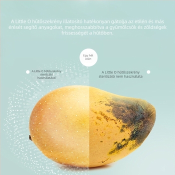 Hűtőszekrény levegő dezodoráló és otthoni levegőtisztító ozon sterilizálással, USB-tápellátás, 10㎡ lefedettség, érintéses vezérlés, 3600 mAh