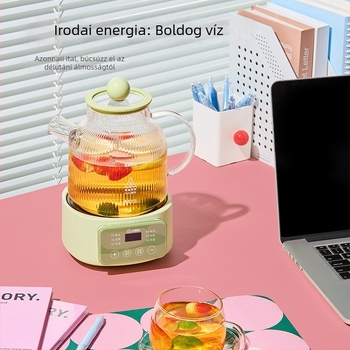 Boroszilikát üvegből készült egészséges teáskanna mikroprocesszoros vezérléssel, 1-1,5 L, 220 V, 500 W
