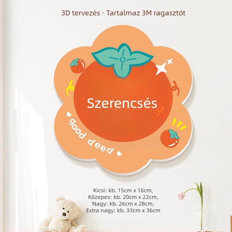3D falmatrica dekoráció üdvözlő feliratokkal, PVC, több mint 5 darab, univerzális terület, modern minimalist stílus