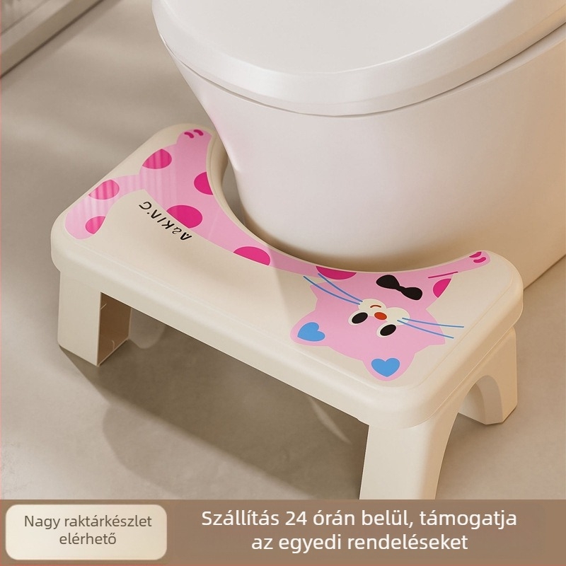 WC lépcső otthoni használatra — csúszásmentes, megerősített, gyerekeknek (Anyag: PP; Nem hajtogatható; Nem importált)