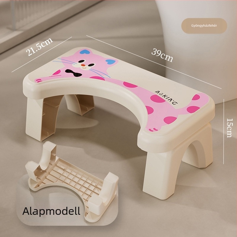WC lépcső otthoni használatra — csúszásmentes, megerősített, gyerekeknek (Anyag: PP; Nem hajtogatható; Nem importált)