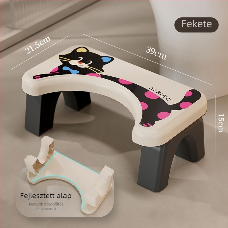 WC lépcső otthoni használatra — csúszásmentes, megerősített, gyerekeknek (Anyag: PP; Nem hajtogatható; Nem importált)