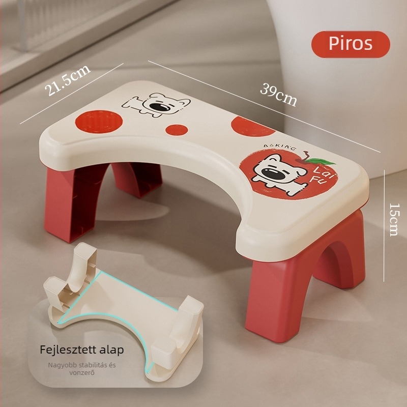 WC lépcső otthoni használatra — csúszásmentes, megerősített, gyerekeknek (Anyag: PP; Nem hajtogatható; Nem importált)