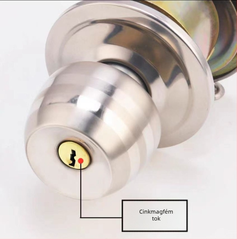 Ball lock belső ajtózár, multifunkcionális, vasból, modell 5831, modern stílus