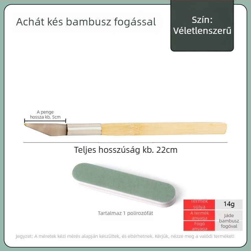 Ékszerek polírozó kése, Achát, Márka Win Win, Ékszerek karbantartásához, Eredet Kína