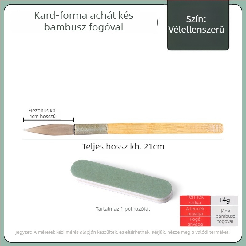 Ékszerek polírozó kése, Achát, Márka Win Win, Ékszerek karbantartásához, Eredet Kína