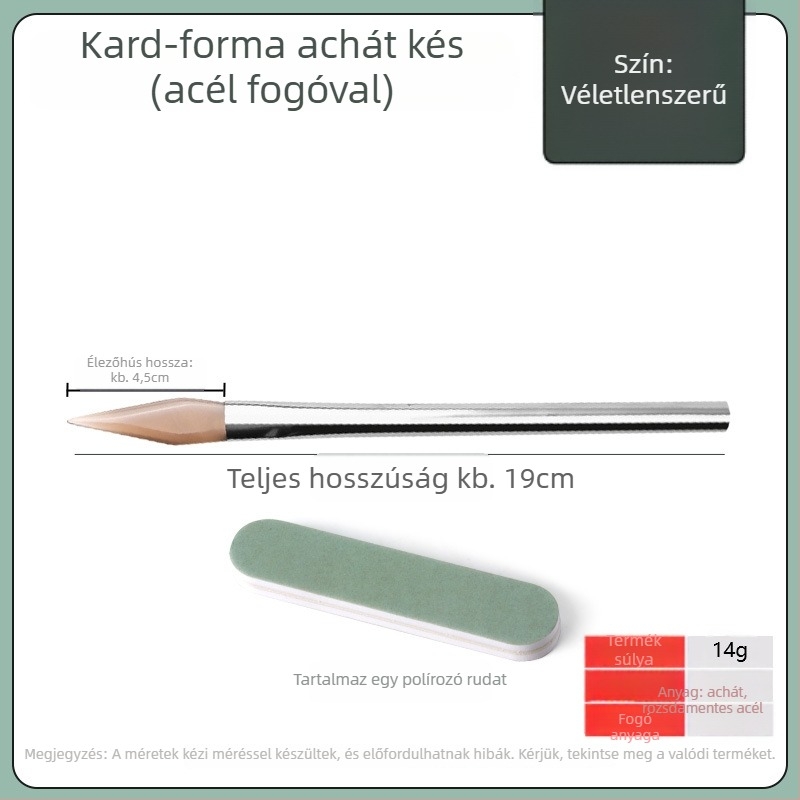 Ékszerek polírozó kése, Achát, Márka Win Win, Ékszerek karbantartásához, Eredet Kína