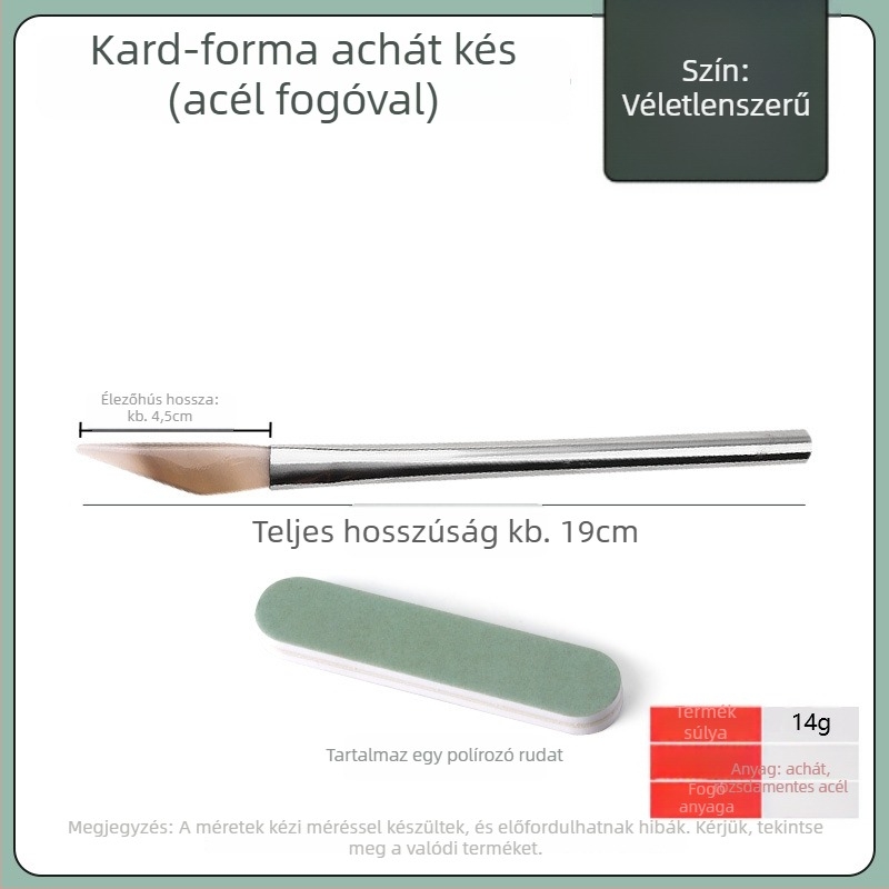 Ékszerek polírozó kése, Achát, Márka Win Win, Ékszerek karbantartásához, Eredet Kína