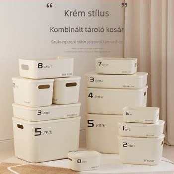 Tárolódoboz, műanyagból, 45 L, fedél nélküli, modern egyszerű stílus