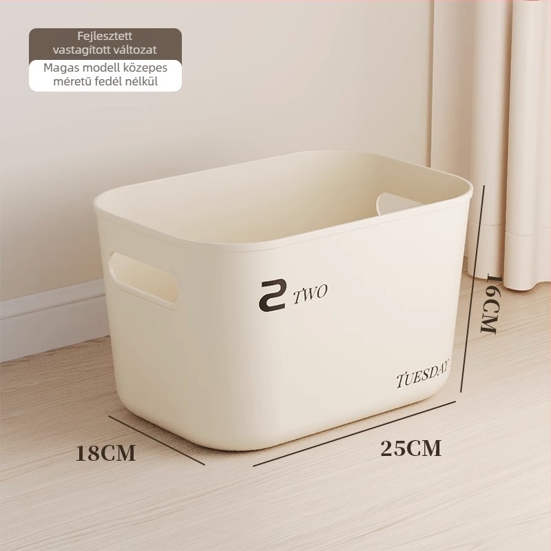 Tárolódoboz, műanyagból, 45 L, fedél nélküli, modern egyszerű stílus