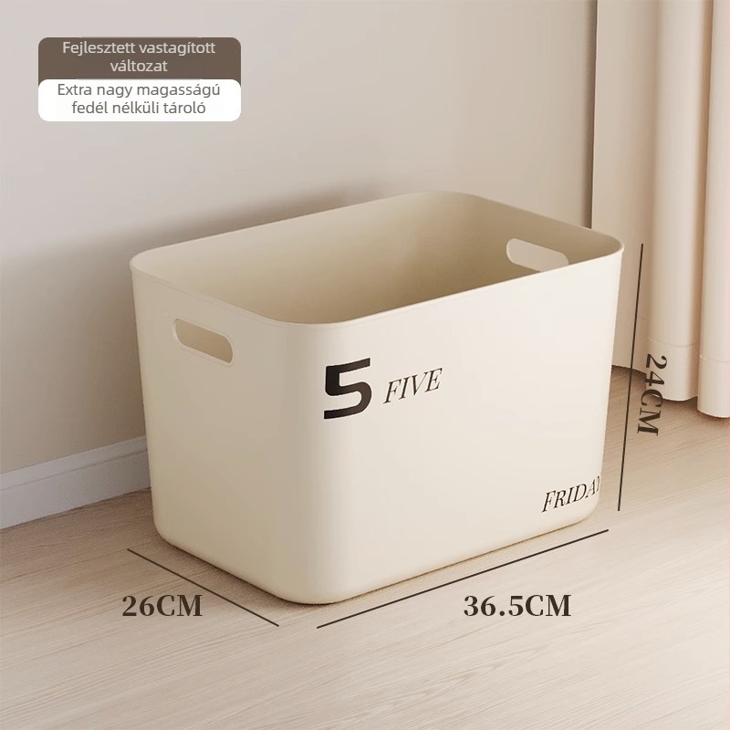 Tárolódoboz, műanyagból, 45 L, fedél nélküli, modern egyszerű stílus