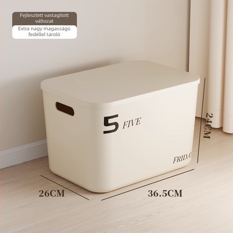 Tárolódoboz, műanyagból, 45 L, fedél nélküli, modern egyszerű stílus