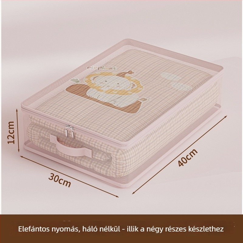 Paplan tároló táska, kocka alakú hálóanyagból, többfunkciós hálószobai szervező, modern minimalist stílus