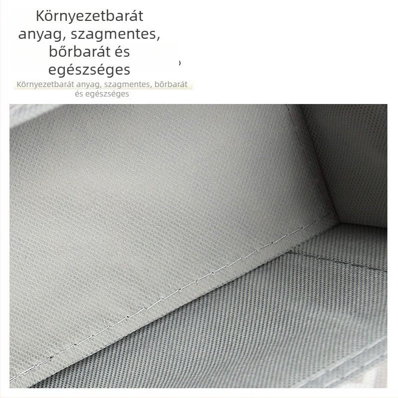 Ajtóhoz akasztható tároló, több rétegű nem szőtt anyagból, négy rekesz, garderób és hálószoba tárolásra, többfunkciós