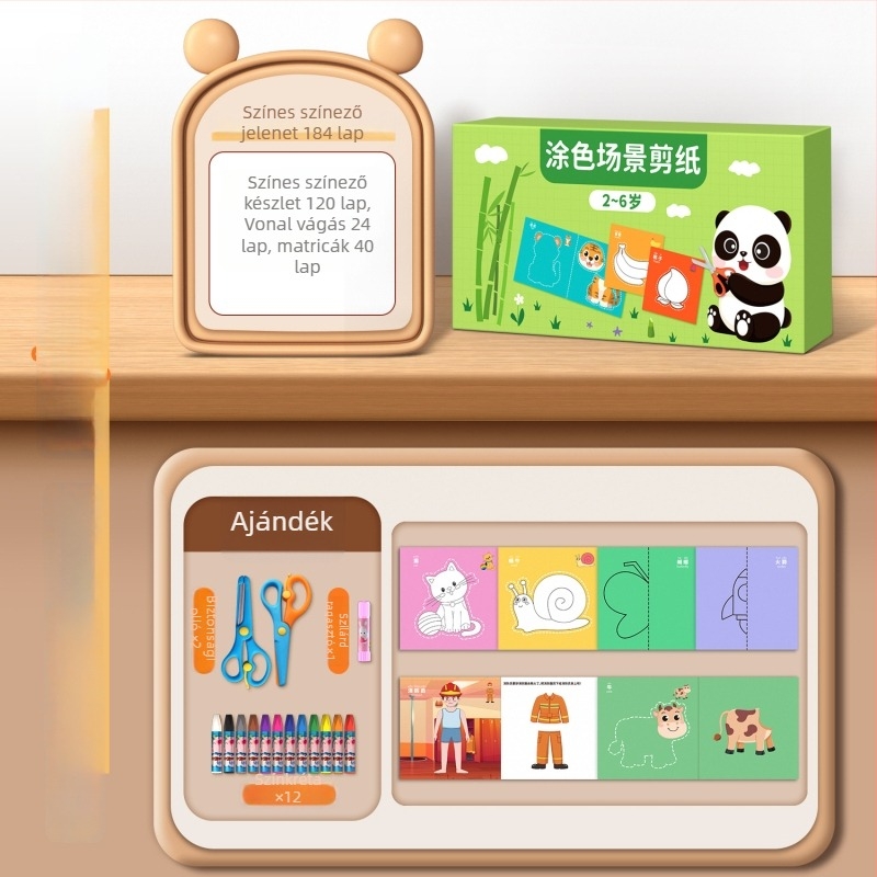 3D origami készlet gyerekeknek – papírból készült oktatási játék 4–6 éveseknek