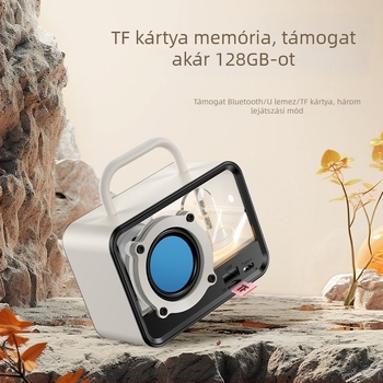 Beépített akkumulátoros Bluetooth asztali/otthoni hangszóró, 5W, Bluetooth 5.3, 60 Hz–15 kHz, 10 m hatótáv