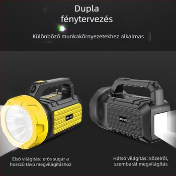 Kültéri Bluetooth hangszóró TF-kártyával, beépített zseblámpa, 5W, Bluetooth 5.3, 1200–2000mAh akkumulátor