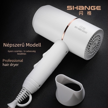 Hajszárító 1800W, 220V, kefés motor, hideg/meleg levegő, túlmelegedés elleni védelem