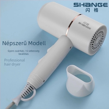 Hajszárító 1800W, 220V, kefés motor, hideg/meleg levegő, túlmelegedés elleni védelem