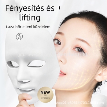 LED arcfelújító készülék – Bőrmegújítás LED fényterápiával; Beépített akkumulátor 800–1000 mAh; Otthoni használat; IPX0; Fizioterápiás készülék