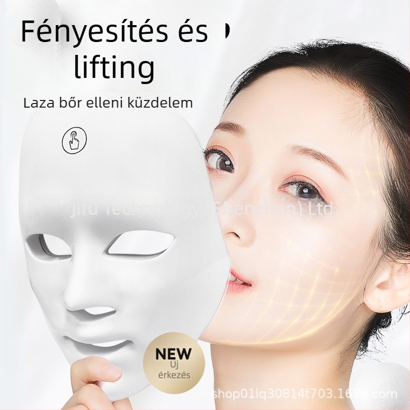 LED arcfelújító készülék – Bőrmegújítás LED fényterápiával; Beépített akkumulátor 800–1000 mAh; Otthoni használat; IPX0; Fizioterápiás készülék