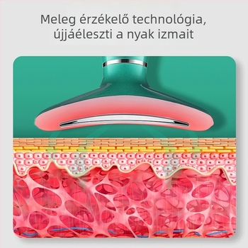 Nyaki szépségkészülék arcmaszázzsal, lifting és melegítés funkcióval; ultrahangos és színfény terápiával; negatív/pozitív ion terápiával; beépített akkumulátor 500–800 mAh