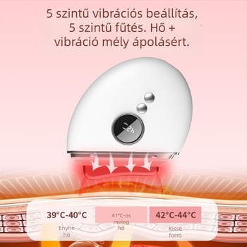 Arc- és nyakmasszírozó színes fény terápiával, hordozható, beépített 800–1000 mAh akkumulátor, IPX0 besorolás