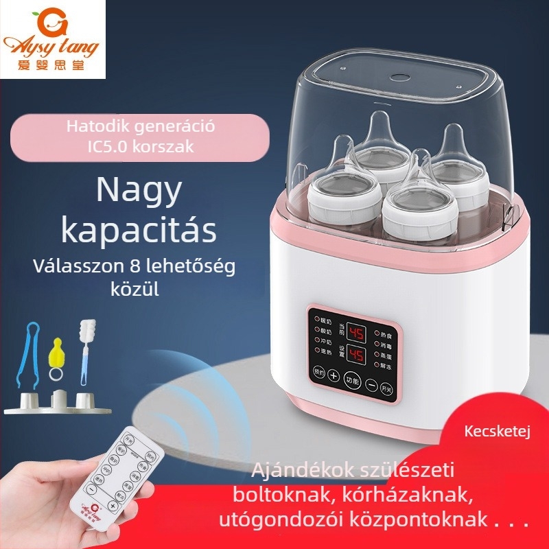 Kétfunkciós tejmelegítő és cumisüveg sterilizáló AY-N18, 170W, 220V AC, PP