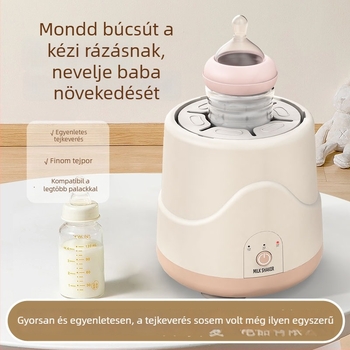 Elektromos babatejkeverő 55°C állandó hőmérséklettel, USB töltés, 3 sebesség, gyors melegítés