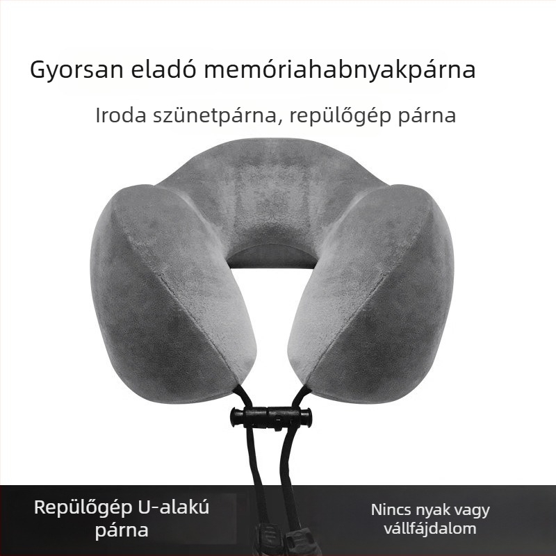 U alakú utazó nyakpárna; töltet memória pamut; huzat: velúr; stílus: modern minimalist; márka: Chengyi warm.