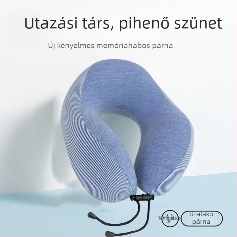 U alakú nyakpárna utazáshoz memóriahab töltettel, univerzális illeszkedés, márka Sincere and Warm, tömeg kevesebb mint 0,5 kg