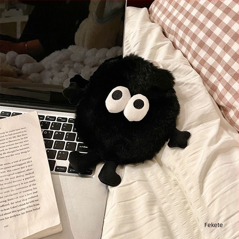 Vízfeltöltésű forróvíz-palack, flanel anyagból, aranyos rajzfilm-stílus, kézmelegítő, 100 g