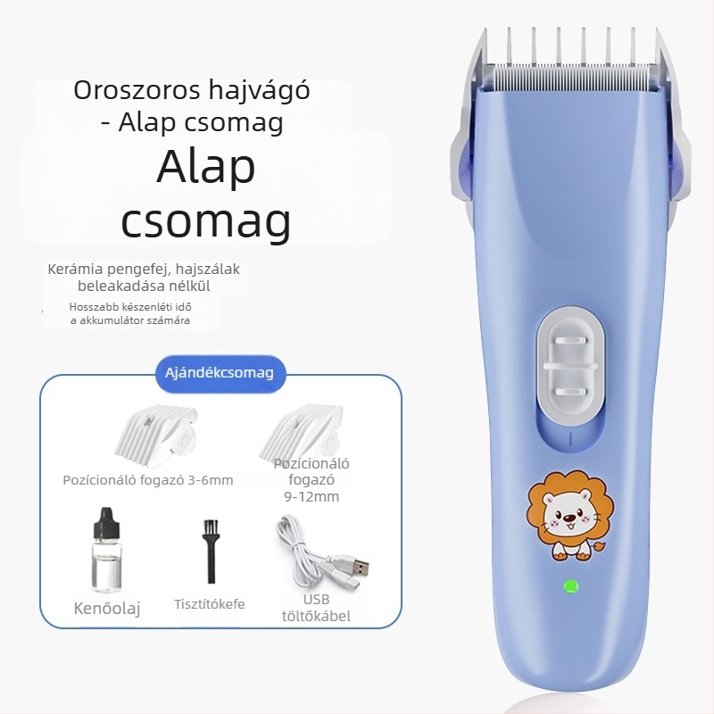 Baba hajvágó, csendes működés, 50W, újratölthető, kerámia penge