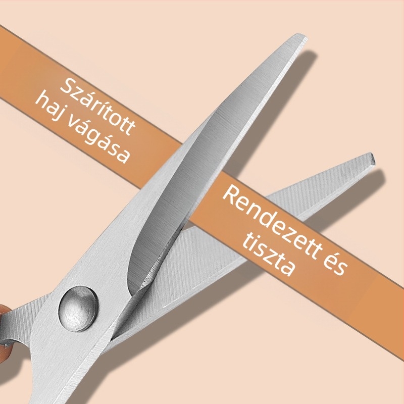 Babahajvágó készlet: sík olló, 20-fogú vékonyító olló és fésű; vékonyítás 15-25