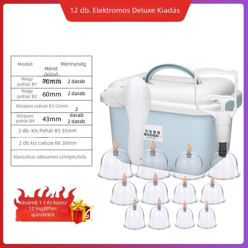 Kangji vákuumos köpölygép készlet, 10 db, műanyag, 1 kg