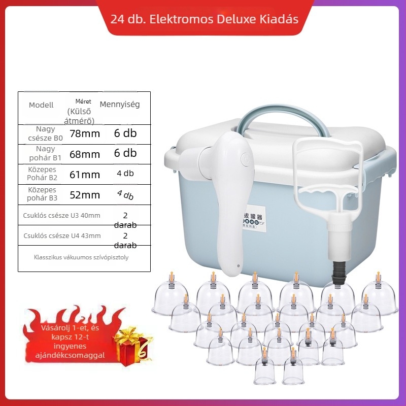 Kangji vákuumos köpölygép készlet, 10 db, műanyag, 1 kg