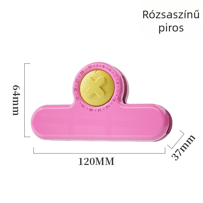 Élelmiszer‑minőségű műanyag zárócsipesz tasakokhoz, nedvességálló és frissességmegőrző, háztartási konyhai használatra (JSQFKJ)