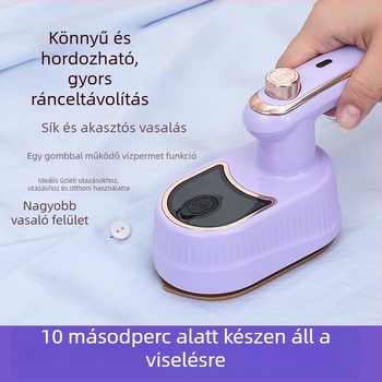 Két az egyben nedves és száraz ruhaszárító gőzölő – összecsukható hordozható kézi kivitel, 40W, 110–240V, tartály <0,8 L, második hőmérséklet-szabályozás